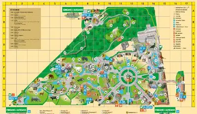 Übersichtsplan Tiergarten Schönbrunn